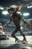 Placeholder: hyper fast gremlin diving in the Olympics in the style of Giger and fallout 4 ,,bokeh like f/0.8, tilt-shift lens 8k, high detail, smooth render, down-light, unreal engine