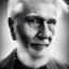 Placeholder: beautiful photo portrait of an old man white hair black and white