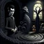 Placeholder: 3d . midium dark shadows. Edward Gorey