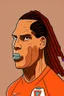 Placeholder: Virgil van Dijk Dutch football player cartoon 2d