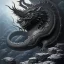 Placeholder: mdjrny-v4 style, highly detailed illustration of a black obsidian dragon, spread wings, black obsidian dragon feet on lava rock, dark sky background, realistic, intricate details, d&d, by artist "Even Mehl Amundsen", by artist "Steve Argyle", full body