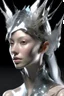 Placeholder: prehistoricore photorealistic transparent cromagnon crystal futuristic princess