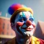 Placeholder: Ultra realistic circus scene. clown sweet man, waist up view, Wes Anderson style, happy, highly detailed, concept art, unreal engine 5, god rays, ray tracing, RTX, lumen lighting, ultra detail, volumetric lighting, 3d, finely drawn, high definition, high resolution.