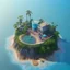 Placeholder: The Isometric Glass Tall Box Mini Model Little Real Island shape smooth Mixed Water Fall Under Ocean Sunshine Summer Background Blue Sea, The Last Of Us / Avatar, Octane Render / ZBrush, Cinematic, IMAX Film, Nikon D750, 16K, Autostereoscopy, Anthropomorphic, Golden Ratio, Geometry, Symmetric, Depth Of Field, Highly Detailed, Ultra Realistic, Beautiful Lighting, Halfrear Lighting, Soft Light, Candoluminescence, Cast Shadow, Reflective, Glow, Translucent, Normal Map, Carbonated --testp