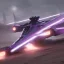 Placeholder: podracer concept purple lightning, Fast racing, motion blur