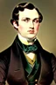 Placeholder: Extremely rich young pretty liberal guy politician portrait 1850s