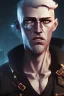 Placeholder: portrait, badass white man, eyepatch, short beard, short white hair, post-apocalyptic in a cyberpunk city, realistic, intriacte detail, sci-fi fantasy style, volumetric lighting, particales,highly detailed,cinamatic, deep colours,8k