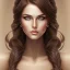 Placeholder: Portrait, Woman, heroic fantasy, dark skin, indian, wavy brown hair