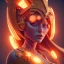 Placeholder: hot goddess, by Mahmoud Sai, Cartographic, Circuitry, Golden Hour, Closeup-View, 16k, Lumen Global Illumination, Diffraction Grading ,