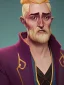 Placeholder: Portrait of a 40 year old strange gay wizard