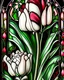 Placeholder: Beautiful venetian tulip flower eshamqnismessed qnd masqued black tulips qnd green tulips qnd white tulips embossed c carnival style pink qnd white qnd red qnd green botanical irridescent tulips flowerb l patterned stained Glass masque baroque bioluminescense white and geen tulips leqves botqnical and black tulip flowers ár pearl art voidcore woman portrait, adorned with black and light green baroque venetian flowers tulips leqves headress ribbed with white quartz and dqr deep pink qnd gree