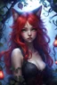 Placeholder: CAT GIRL, FANTASY, VINES, SOULLESS, FLUFFY TAIL, RED HAIR