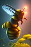 Placeholder: jesus as a bumblebee, volumetric fog, 4k, trending art, depth of field, radiosity