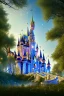 Placeholder: cinderella castle stand on a hill, forest, night, 8k resolution, high-quality, fine-detail, intricate, fantasy art, detailed matte, volumetric lighting, illustration, 3D