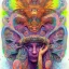 Placeholder: **lisa frank psychedelic fantasy character portrait of shaman, ultra realistic, wide angle, intricate details, highly detailed by peter mohrbacher, wayne barlowe, boris vallejo, hajime sorayama aaron horkey, gaston bussiere, craig mullins