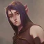 Placeholder: dungeons and dragons female elf druid, brown hair, brown eyes, pale skin