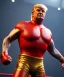 Placeholder: Donald trump wrestling fighter, naked torso, color breeches, suspenders, retro style, 80s, hot ambient, photo studio, red, gold, vibrant color, gradient, highly detailed, art stations, concept art, smooth, unreal engine 5, god rays, ray tracing, RTX, lumen lighting, ultra detail, volumetric lighting, 3d, finely drawn, high definition, high resolution.