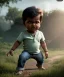 Placeholder: Raj kootrappali toddler, full body, dramatic lighting, angry, hyper realistic,