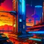 Placeholder: cyberpunk retro futuristic for comics