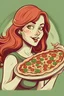 Placeholder: If pizza was a woman