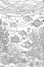 Placeholder: A cute, serene underwater scene with gentle sea creatures coloring page for kids, PROMPT GENERATED BY CHATGPT WITHOUT ANY PUNCTUATION, cartoon style, thick outline, LOW details, no shading, NO color