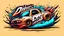 Placeholder: Cartoon drifting car logo