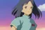 Placeholder: Yui: A full body image of Yui standing confidently in her rugged clothing, hands on her hips. Her athletic build, dark hair streaked with blue, and vibrant green eyes are clearly visible. Her look of determination reflects her adventurous spirit.