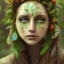 Placeholder: Portrait of beautiful girl, plant, metal, feathers, Dryad, fae, sidhe, ominous, nature, plants, wildflower, facepaint, dnd character portrait, intricate, oil on canvas, masterpiece, expert, insanely detailed, 4k resolution, retroanime style, cute big circular reflective eyes, cinematic smooth, intricate detail , soft smooth lighting, soft pastel colors, painted Renaissance style,bokeh, 800mm lens