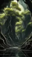 Placeholder: black vein, human veins, mixing together a lot of them, like a forest, big and small veins a lot of them