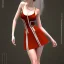 Placeholder: girl wearing dress focus on upper body