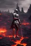 Placeholder: knight in the lava land