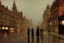 Placeholder: London street, style John Atkinson Grimshaw