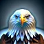 Placeholder: portrait of an eagle, feathers, extremely sharp detail, finely tuned detail, ultra high definition, 8k, unreal engine 5, ultra sharp focus, winter ambiance, snowy mountains