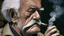 Placeholder: Old man smoking