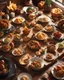 Placeholder: Thanksgiving dinner, tilt shift, tilt-shift effect, eos 5d, high res, 4k, isometric, procedural art, artstation, volumetric lighting, cinema 4d