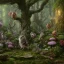 Placeholder: woodland animals around a black-robed, hooded sorcerer in a beautiful forest, trees and flowers, 8k resolution, high-quality, fine-detail, iridescent, intricate, digital art, detailed matte, volumetric lighting, beautiful, illustration, 3D octane render, margaret weiss, brian froud, howard lyon, selina french, anna dittmann, annie stokes, lisa parker, greg rutowski,