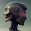 Placeholder: Robot cute profile head portrait, warrior costume, village, meditation, 8k quality