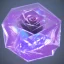 Placeholder: transparent crystal rose, crystallized