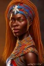 Placeholder: A photo taken from an african village "captain america", <character or scene>, kente, cinematic lighting --v 4 --q 2