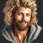 Placeholder: Portrait of Yung Gravy as a ruggedly handsome but joyful roguish pirate, charismatic, attractive male, masculine, perfect, precisely detailed face, meticulously detailed multi-hued curly hair; fantasy, intricate, elegant, highly detailed, digital painting, artstation, concept art, matte, sharp focus, illustration, art by artgerm and greg rutkowski and alphonse mucha