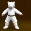 Placeholder: Un ours blanc, habillé en chevalier, anthropomorphique, très détaillé, représentation 3d, un maximum de détail