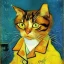 Placeholder: Portrait of a cat by Van Gogh