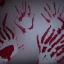 Placeholder: bloody handprints. background must be total white