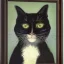 Placeholder: Portrait of a cat by Van Gogh