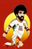 Placeholder: Mohamed Salah Egyptian soccer player goal on Jupiter cartoon 2d