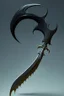 Placeholder: black big sharp scythe