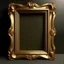 Placeholder: create me a golden portrait rim. girth should be slim. it's not an actual picture frame.