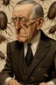 Placeholder: President Woodrow Wilson drawn and quartered by ants body parts field of gore