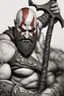 Placeholder: Generate a detailed and dynamic digital illustration of Kratos, the iconic character from the God of War video game series. Ensure that Kratos is portrayed in a powerful and imposing stance, wielding his signature weapon, the Leviathan Axe, with dramatic lighting that emphasizes his strength and determination. Pay attention to capturing the intricate details of his armor, facial expression, and any surrounding elements that enhance the epic and mythical atmosphere of the scene