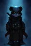 Placeholder: Panda Shadow Monk World of Warcraft, Dark Lighting, Standing, Illustrated